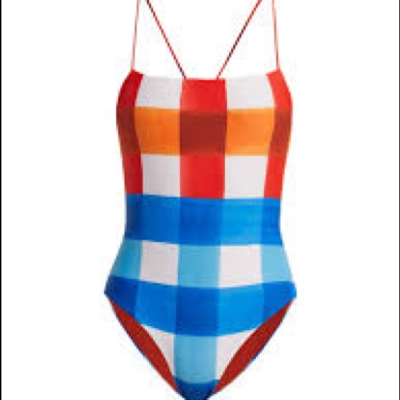 SOLD: Mara Hoffman - One Piece - Dejeuner Plaid - Picture 3 of 5